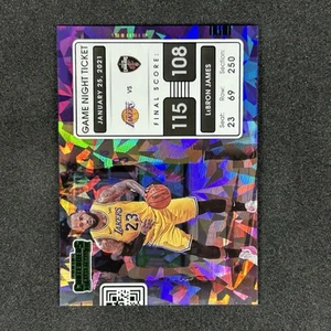 2021-22 LeBron James Panini Contenders Game Night Ticket Green Cracked Ice #17 - Picture 1 of 3