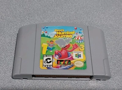 N64: Sesame Street: Elmo's Number Journey (Nintendo 64, 1999) Loose Game Cart - Image 1 of 4