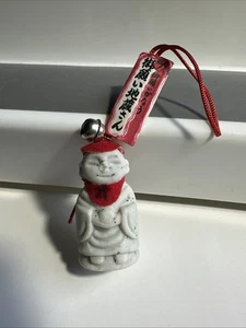 Statua in pietra giapponese Jizo Bosatsu monaco zen OjzouSama santuario buddista pietra - Foto 1 di 6