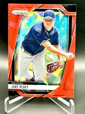 Panini Prizm Jake Peavy #224 2025 rojo hielo agrietado Chicago White Sox Foto 1 de 2