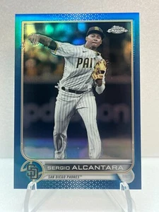 2022 TOPPS CHROME UPDATE SERGIO ALCANTARA BLUE REFRACTOR /199 SAN DIEGO #USC-162 - Picture 1 of 2