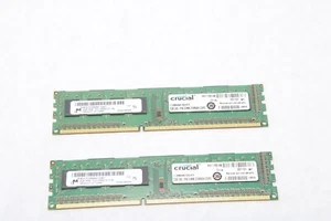 Crucial 4GB 2x2GB PC3-10600 240-Pin DIMM 1333 MHz DDR3 SDRAM CT25664BA1339A H41a - Picture 1 of 4