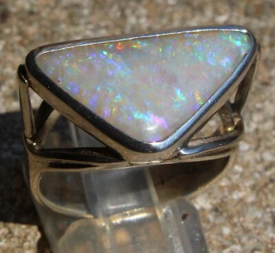 Multicolor Opal 4.6 Karat 950er Silberring Größe 19,7 mm - Bild 1 von 4