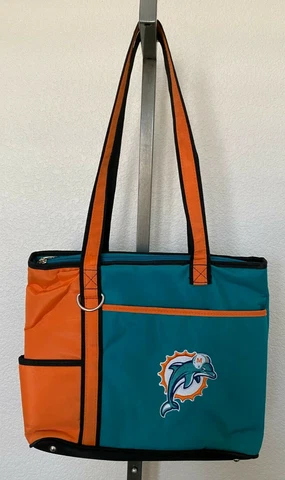 Vintage Profanity by Little Earth NFL MIAMI DOLPHINS Shoulder Handbag Tote Cover