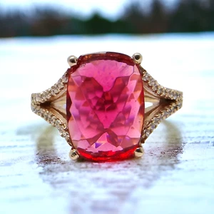 Regalo di nozze per il suo anello vintage pietra preziosa rubino naturale argento sterling 925 - Foto 1 di 9