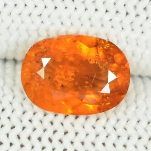 2,12 ct BESTE QUALITÄT ORANGE 100 % NATÜRLICHER KLINOHUMIT oval siehe Vdo SF - Bild 1 von 3