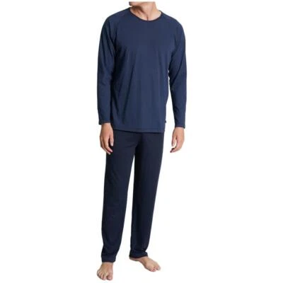 Ceceba Herren langer Schlafanzug Traveller Pyjama lang Streifendesign Rundhals - Bild 1 von 3
