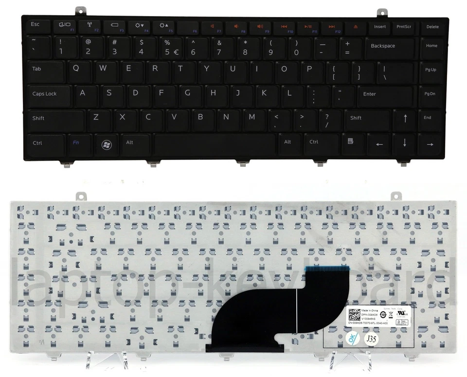 NOVO teclado QWERTY genuíno Dell Studio 14 14Z 1440 1450 1457 /DE88-US - Imagem 1 de 1