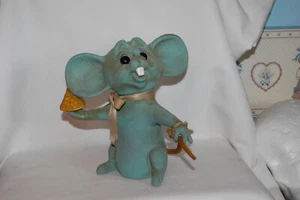 Vintage Roy Des of Florida 1967 7.5" Blue Plastic Mouse Bank COMMERCIAL BANK OH - Bild 1 von 11