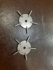  2 chiavi carica orologi da tasca 5 misure pari e dispari  - Imagen 1 de 2