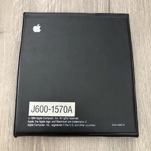 Vintage Apple Computer 1994 CD Case Black 12 Disc Holder Sleeve - Picture 1 of 16
