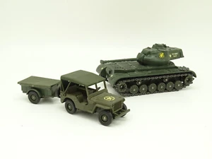 Solido Military Army 1/50 - Lot Tank US M47 Patton + Jeep and Trailer - Picture 1 of 1