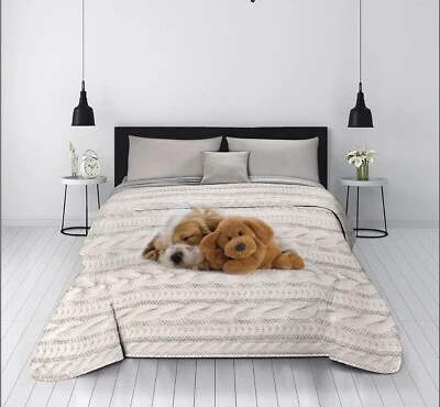 Trapunta Matrimoniale Letto Invernale Stampa Digitale 3D Variante Soft - Immagine 1 di 3