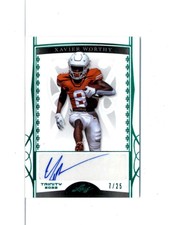 2022 Leaf Trinity Autograph #BA-XW1 Xavier Worthy RC Rookie AUTO 7/25 Longhorns
