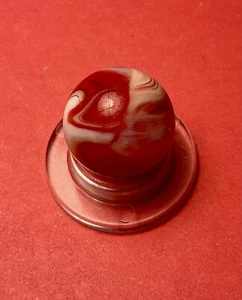 A Vintage Christensen Agate Company Red Slag. Measures .71” Good Condition. - Picture 1 of 6