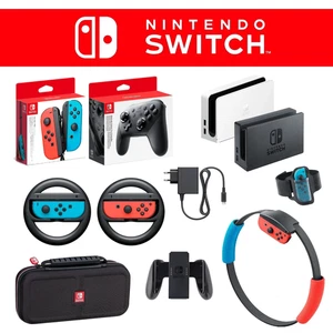 Nintendo Switch Accessori Originali Joycon Pro Controller Custodia Dock Cavi - Imagen 1 de 40