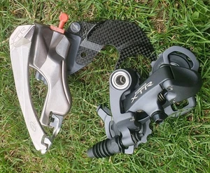 Shimano XTR M952 Derailleur Set FD-M952-E & RD-M952 GS Mega9 M9 9s *NOS/NEW* - Picture 1 of 9