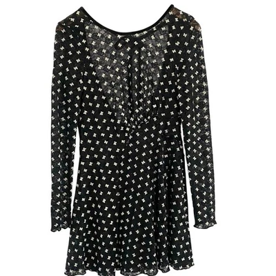 Mini Vestido Free People Sheer Delight Para Mujer Talla Pequeña SIN DESLIZAMIENTO Cachicho Foto 1 de 4