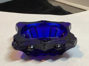 Pittsburgh Glas Salz Periode länglich dunkelblau Kobalt Meister Salzkeller Dip - Bild 1 von 11