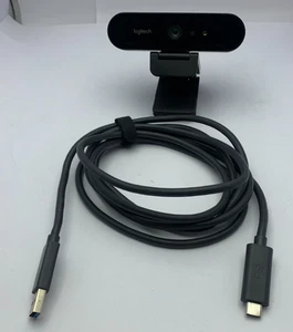 Webcam Logitech Brio 4K Ultra HD avec câble 860-000521 MSIP-REM-DZL-V-U0040 - Photo 1/6