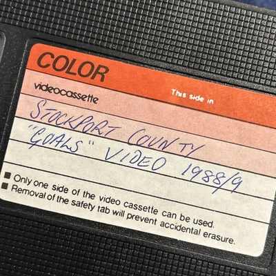 Stockport County 1988/1989 Highlights VHS Tape PAL Rare Collectable - Image 1 of 4