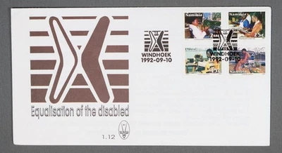 MayfairStamps Namibia 1992 Equality for the Disabled Combo Cover aau_85201 - Image 1 of 2