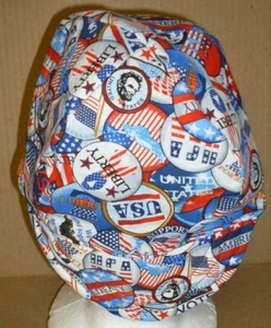 Patriot Buttons Custom Made Construction, Welder, Pipe-fitter, Biker Hat - Picture 1 of 1