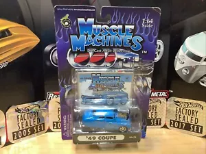 MUSCLE MACHINES 49 MERC COUPE DIE CAST CAR 1/64 SCALE 1949 MERCURY - BLOWN - Picture 1 of 4