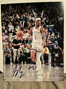 Shai Gilgeous-Alexander Oklahoma City Thunder Signed 8x10 Photo NBA Star - Picture 1 of 1