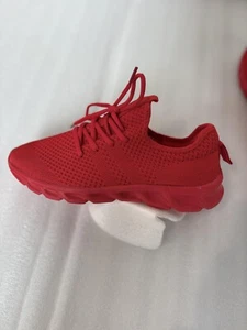 Rote Sportschuhe Damen Leichte Mesh Turnschuhe Atmungsaktive Sneakers Größe 40 - Bild 1 von 14
