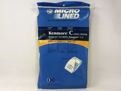 Kenmore Micro Lined Vacuum Bags Type C/Q 5055, 50558/50557, Panasonic C-5 3PK - Image 1 of 4