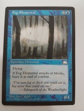 Fog Elemental the Gathering MTG Weatherlight Blue Common