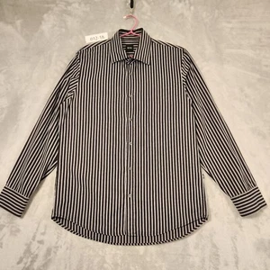 Hugo Boss Smart Dress/business Shirt SIZE M BLUE WHITE STRIPE L/SLEEVE COTTON - Picture 1 of 14
