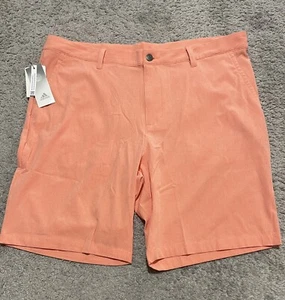 Adidas Crosshatch Coral Fusion Golf Shorts Men's Size 38 HR9053 NWT $75 - Picture 1 of 11