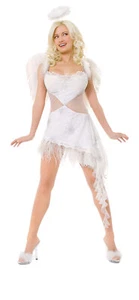 Women's Playboy Hefs Angel Adult Costume - Picture 1 of 4