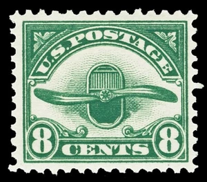 Scott C4 1923 8c Propeller Airmail Issue Mint VF OG LH Cat $17.50 - Picture 1 of 1