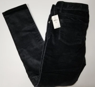 Pantalones Gap Kids Negro Terciopelo Elastizados Súper Ajustados Jóvenes Niñas Talla 10 Plus Foto 1 de 4