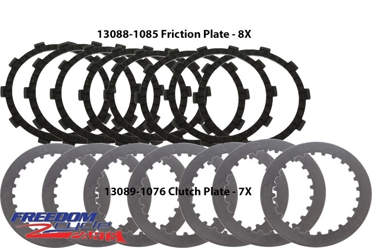 NEW KAWASAKI 1995-2006 KDX200 KDX220 CLUTCH FRICTION PLATES KIT - Image 1 of 1