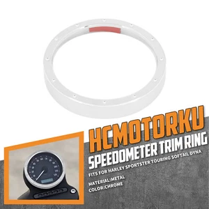 Speedometer Gauge Bezel Accent Chrome Trim Ring Fit For Harley Touring Sportster - Picture 1 of 13
