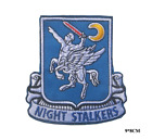 160th Airborne Night Stalkers Embroidered Hook and Loop Morale Patch FREE USA SH