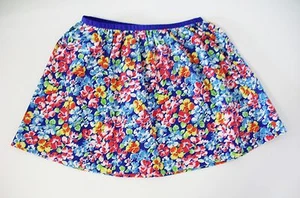 Ralph Lauren Girls Floral Twill Pull On Skirt Royal/Pink Multi Sz L (12-14)-NWT - Picture 1 of 1