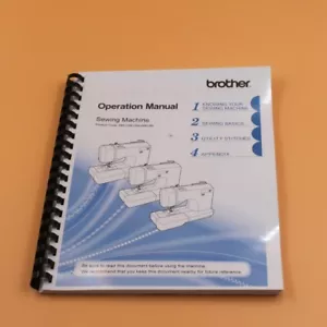Brother SQ-9185 Instruction Manual Full Color 116 Pages Protective Clear covers - Picture 1 of 6