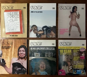 VICE MAGAZINE FASHION JOBS AWARDS KIDS 10 YEAR ANNIVERSARY ISSUES LOT 6 OPP - Picture 1 of 12