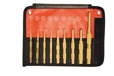 Mayhew PRO 9pc Brass Pilot / Roll Pin Punch Kit USA #61367