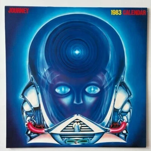 Póster calendario promocional original Journey / Frontiers 1983 CBS Sony Japón 10x10 pulgadas - Imagen 1 de 11