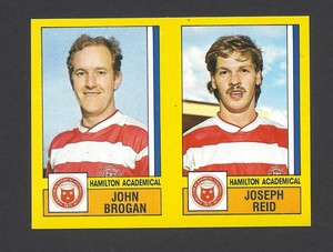 PANINI - FOOTBALL 87 - #519 A/B JOSEPH REID & JOHN BROGAN, HAMILTON