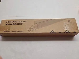 Gestión de cables de canal J 7,8’ debajo del escritorio negro de Yecaye NUEVO. ENVÍO GRATIS - Imagen 1 de 5