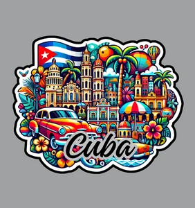 Cuba Laptop Sticker - Picture 1 of 5