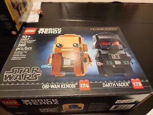 Hard To Find LEGO 40547 Star Wars Obi-Wan Kenobi & Darth Vader Brickheadz