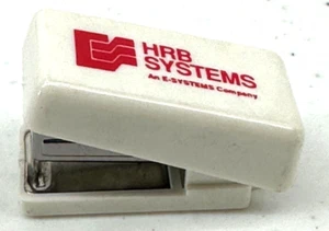 HRB Systems An E-Systems Company weißer Mini Hefter Werbung Werbeartikel - Bild 1 von 9